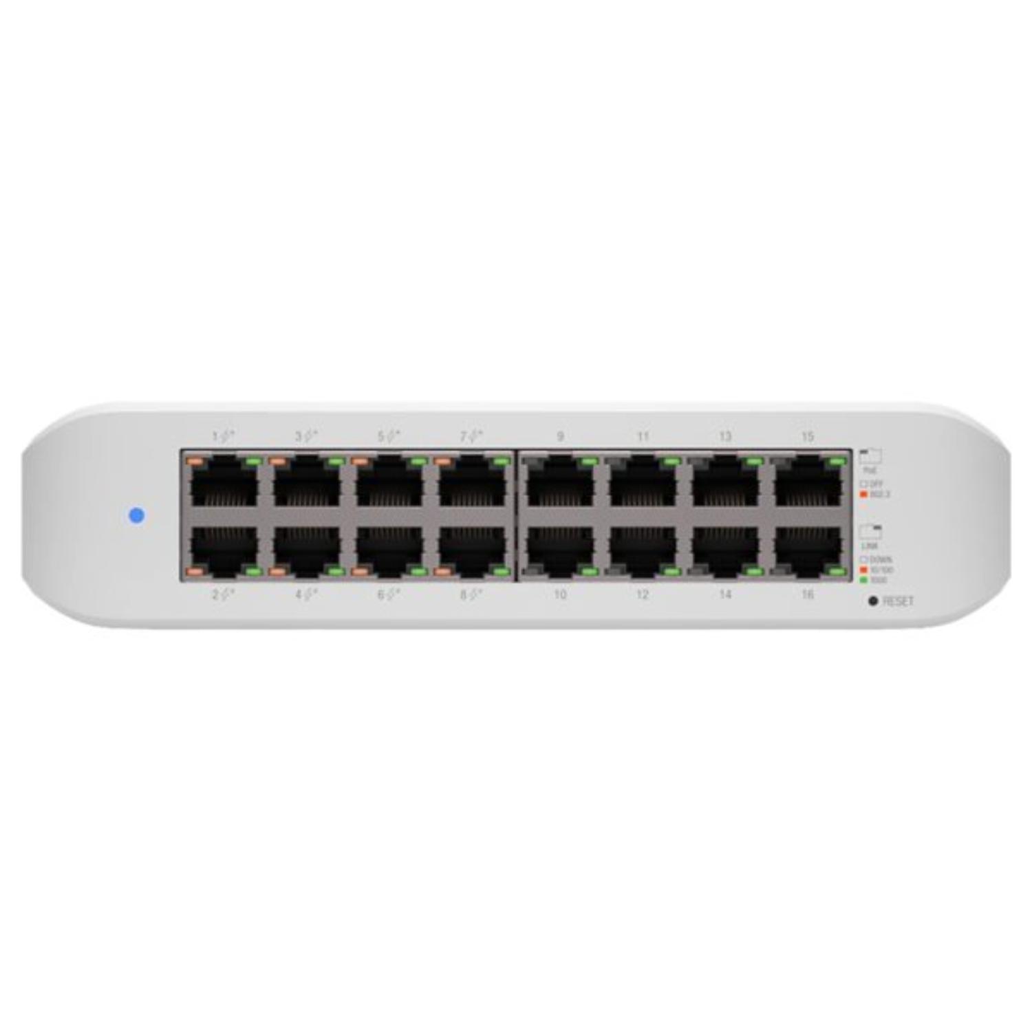 SWITCH UBIQUITI UNIFI LITE ADMINISTRABLE 16 PUERTOS UNIFI LITE POE - 3