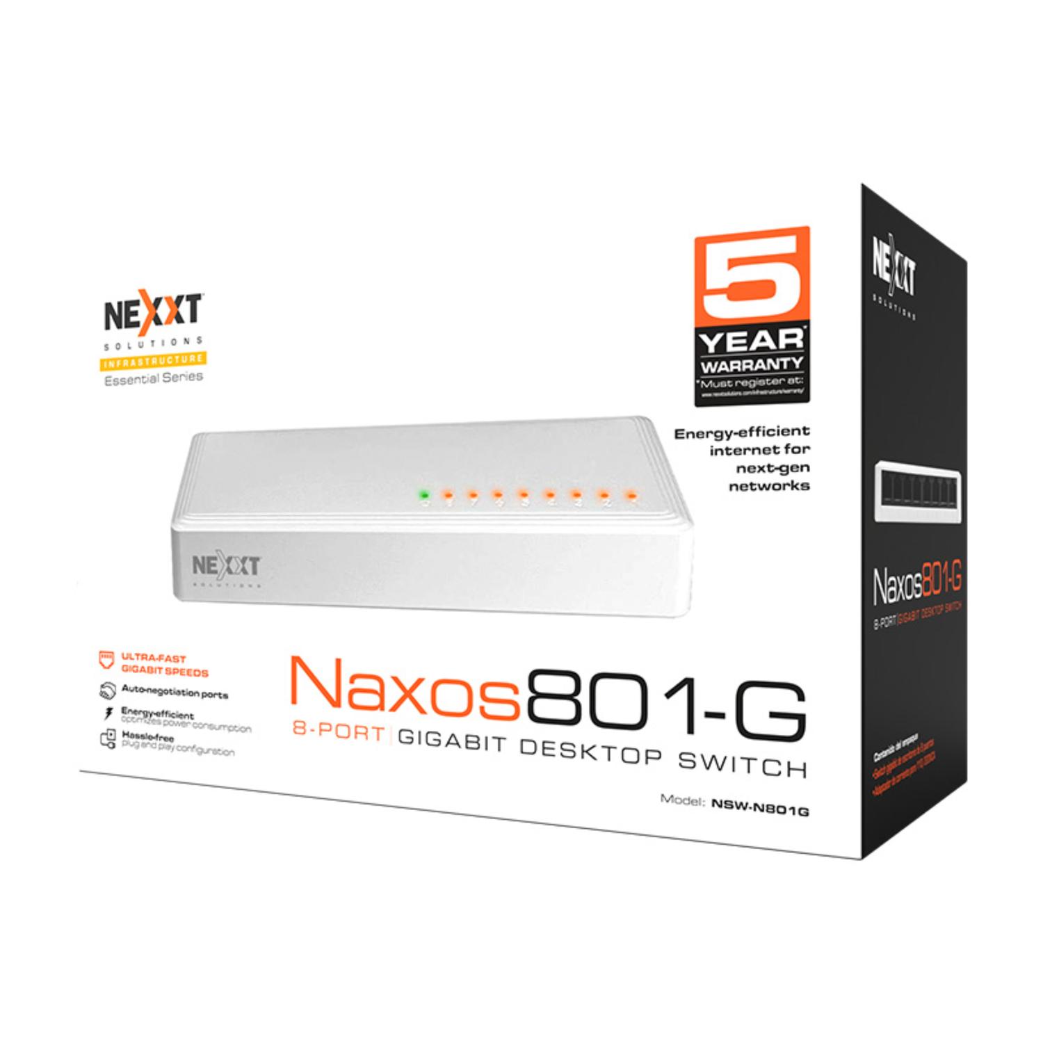 SWITCH NEXXT SOLUTIONS NSW-N801G DE ESCRITORIO 8 PUERTOS - 6
