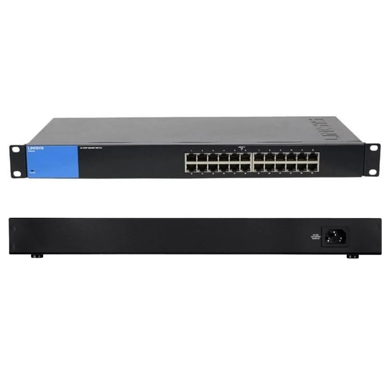 SWITCH NO ADMINISTRADO LINKSYS 24 PUERTOS LGS124P POE - 3