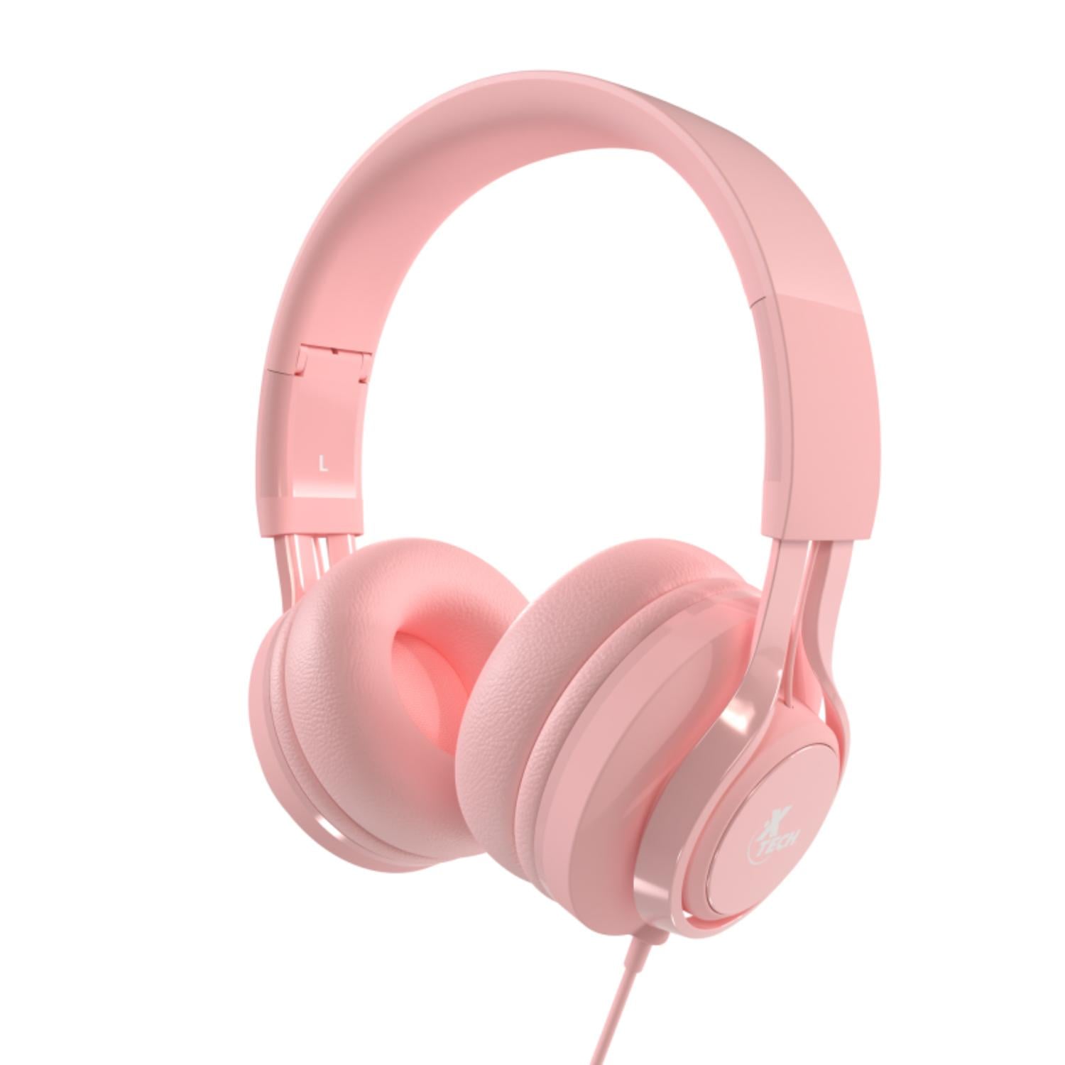AUDIFONOS DIADEMA PARA NIÑOS XTECH XTH-355 ALAMBRICO ROSA - 1