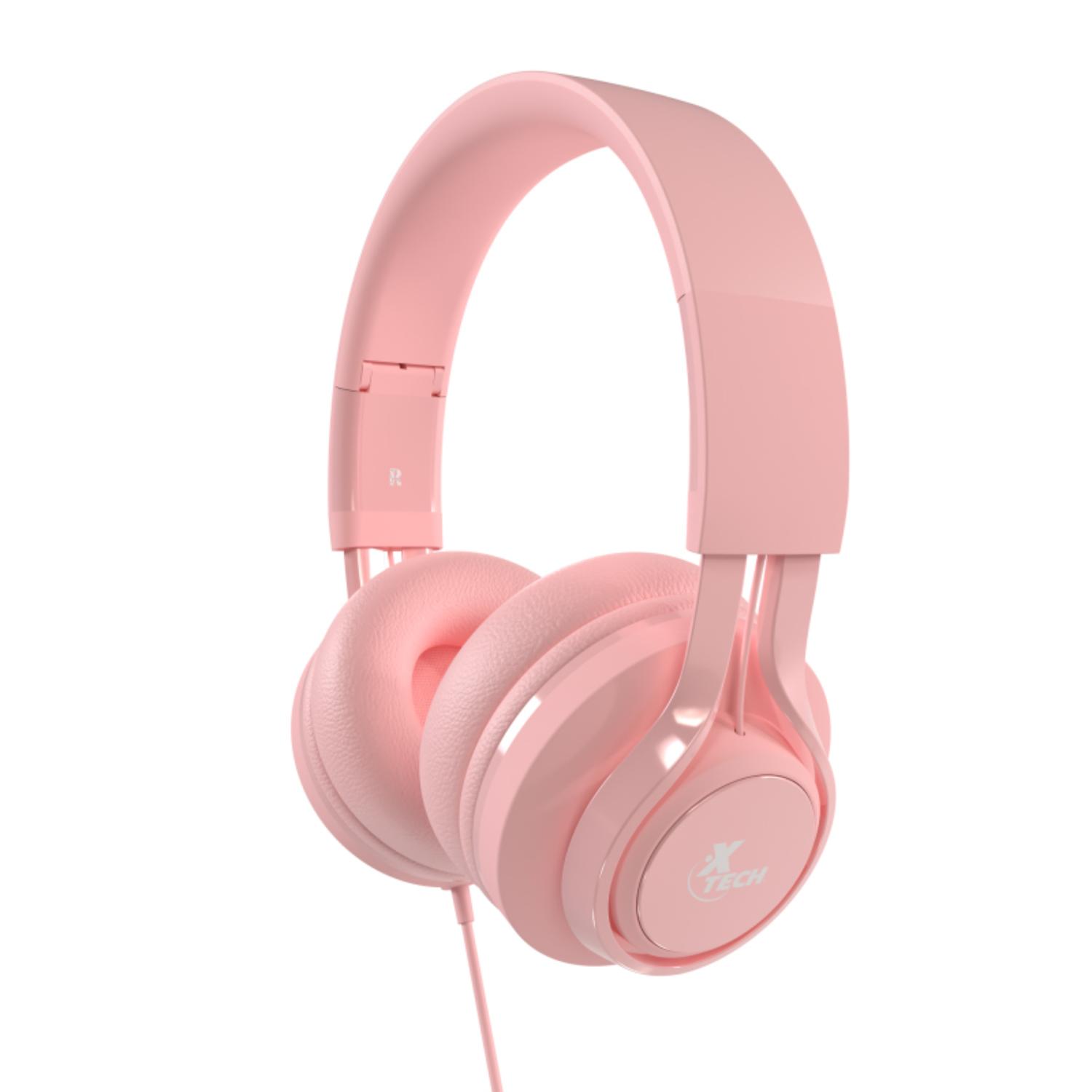 AUDIFONOS DIADEMA PARA NIÑOS XTECH XTH-355 ALAMBRICO ROSA - 2