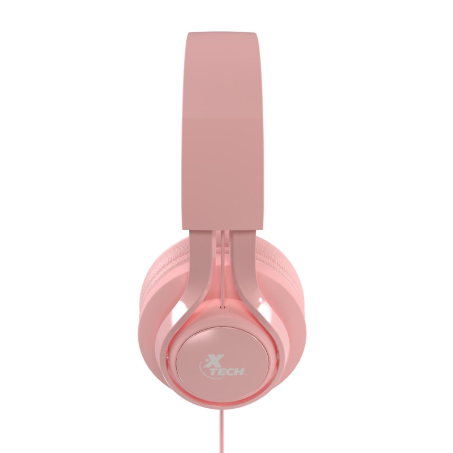 AUDIFONOS DIADEMA PARA NIÑOS XTECH XTH-355 ALAMBRICO ROSA - 3