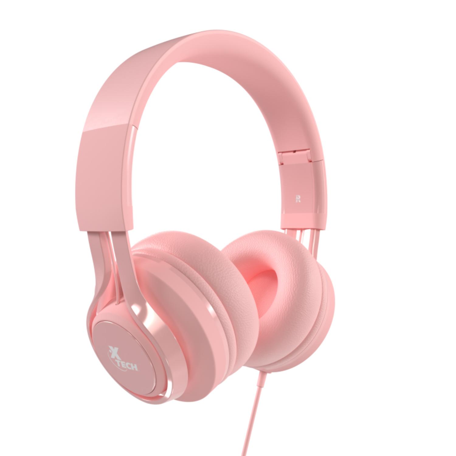 AUDIFONOS DIADEMA PARA NIÑOS XTECH XTH-355 ALAMBRICO ROSA - 4