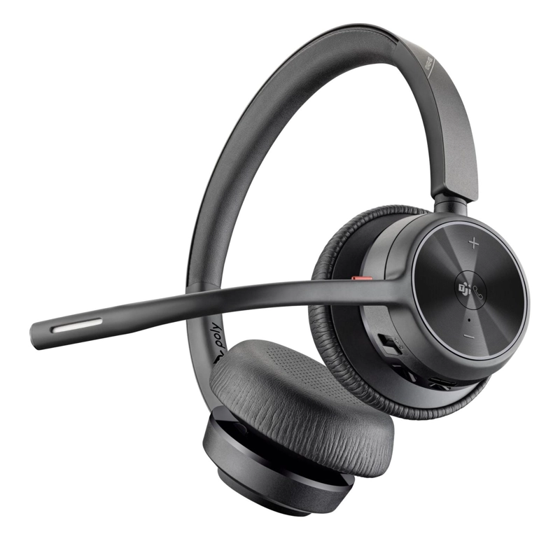 AUDIFONOS DIADEMA POLY VOYAGER 4320 INALAMBRICO NEGRO - 4