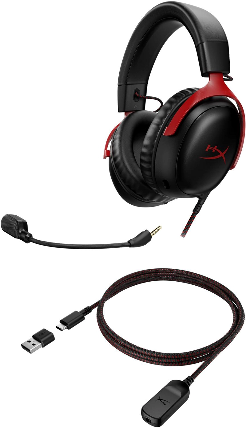 AUDIFONOS DIADEMA GAMER HYPERX CLOUD III ALAMBRICO NEGRO - 8
