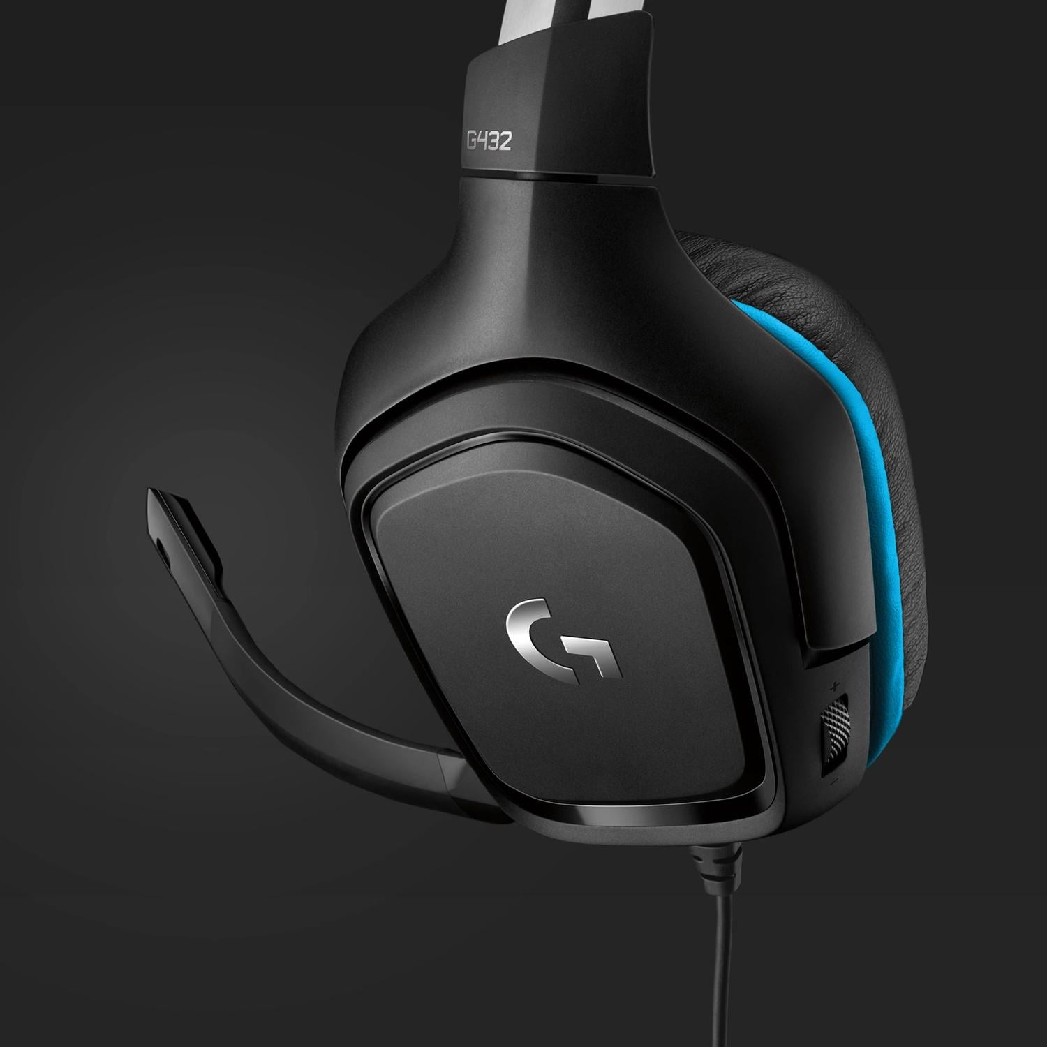 AUDIFONOS DIADEMA GAMER LOGITECH G432 ALAMBRICO NEGRO - 5