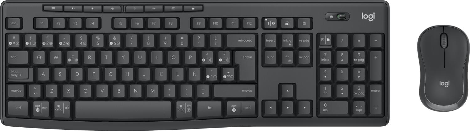 KIT TECLADO Y MOUSE MK370 RF INALAMBRICO QWERTY GRAFITO - 1