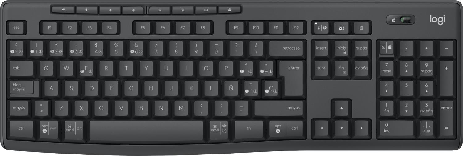 KIT TECLADO Y MOUSE MK370 RF INALAMBRICO QWERTY GRAFITO - 3