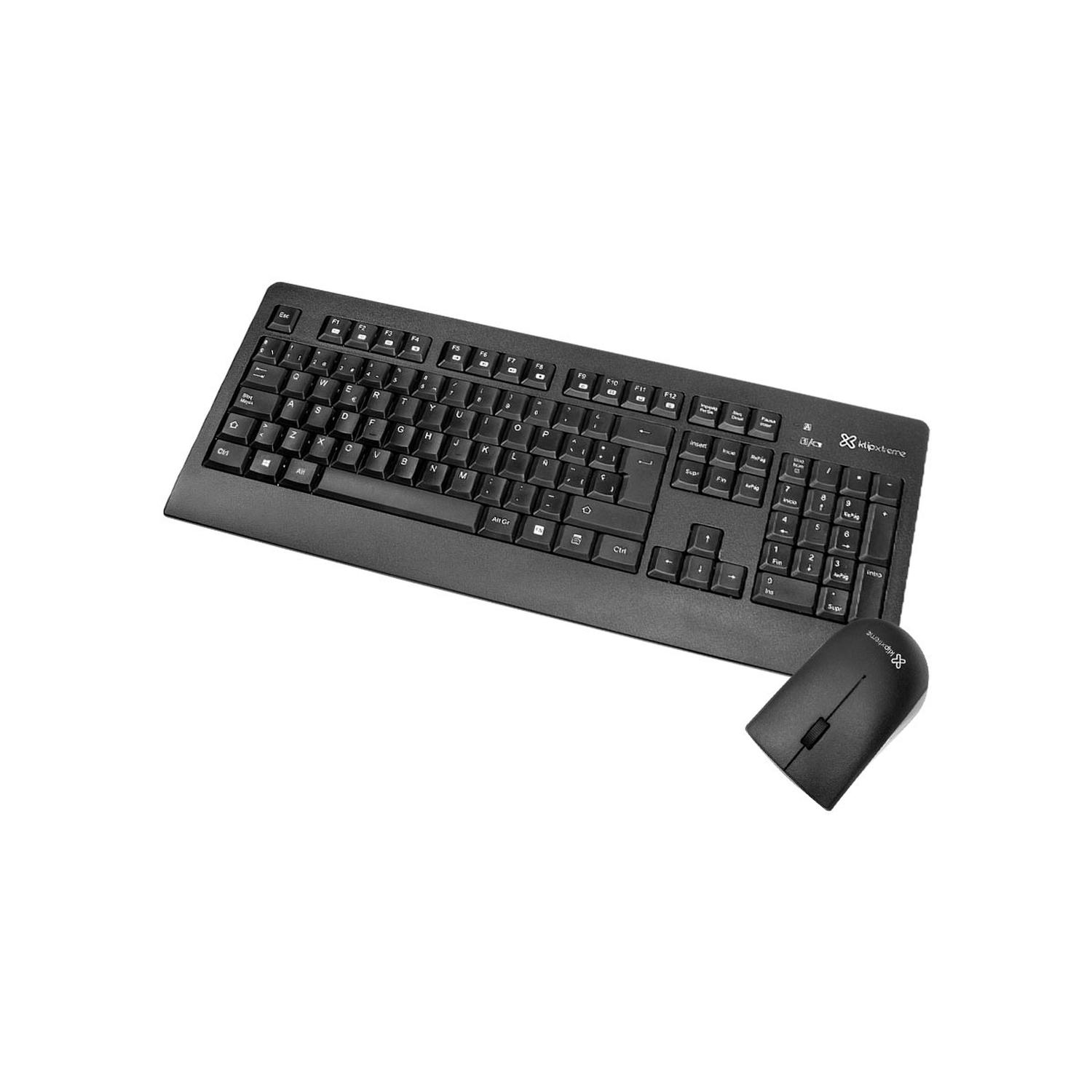 KIT TECLADO Y MOUSE INSPIRE RF INALAMBRICO QWERTY NEGRO - 1