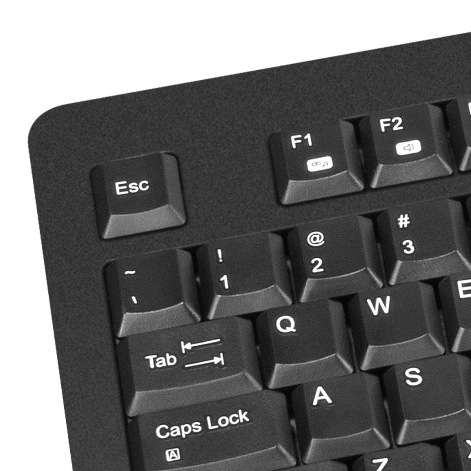 KIT TECLADO Y MOUSE INSPIRE RF INALAMBRICO QWERTY NEGRO - 5