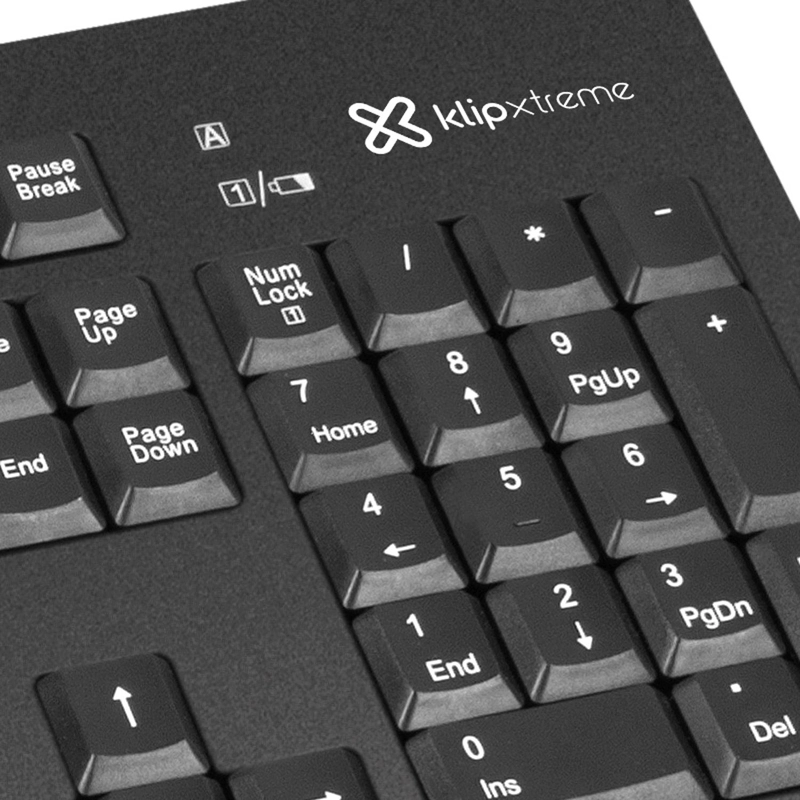 KIT TECLADO Y MOUSE INSPIRE RF INALAMBRICO QWERTY NEGRO - 6