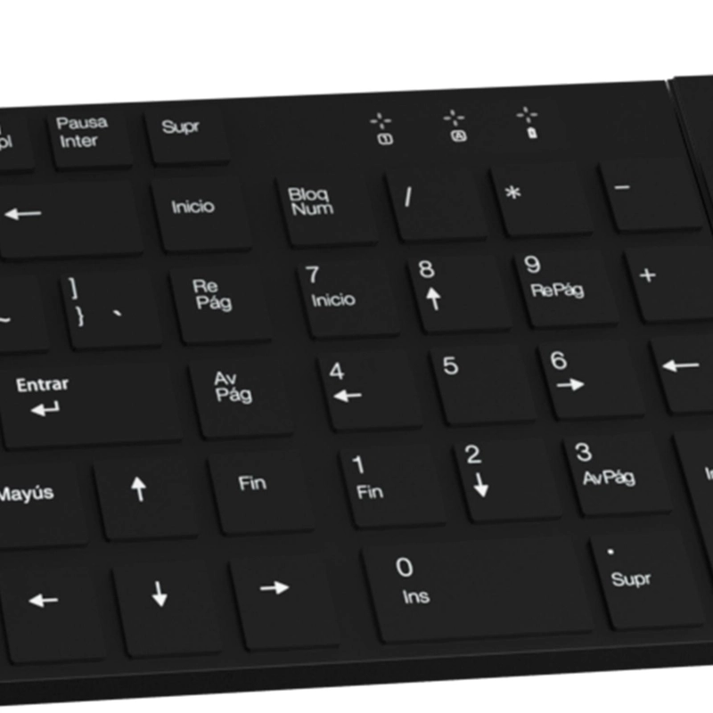 KIT TECLADO Y MOUSE REVOLUTION RF INALÁMBRICO QWERTY NEGRO - 3