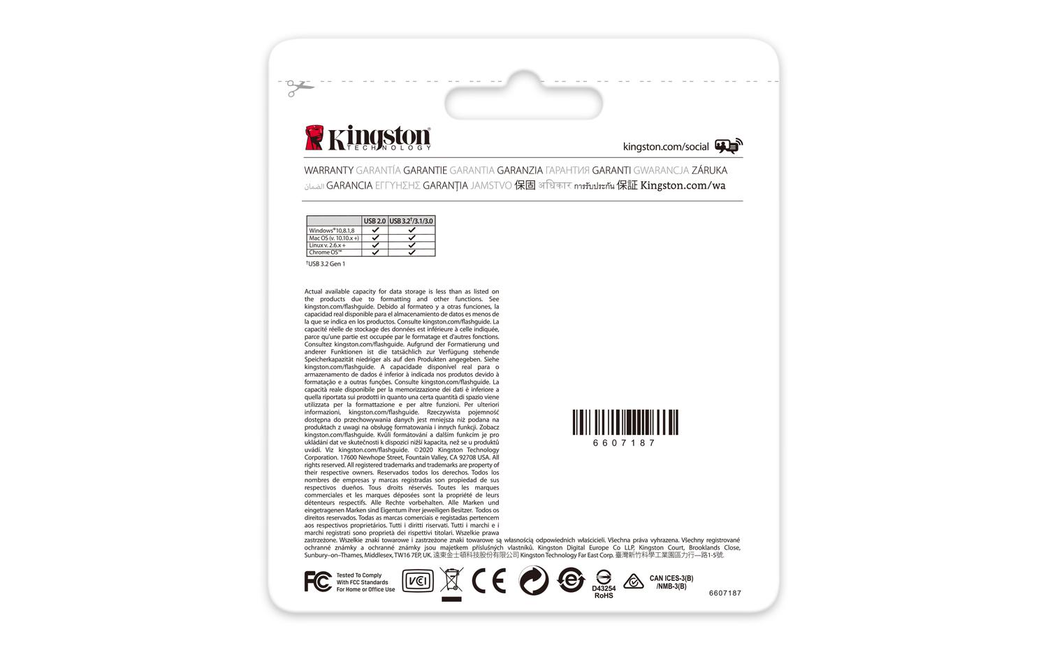 PENDRIVE KINGSTON UNIDAD FLASH USB DATATRAVELER EXODIA 256 GB USB TIPO A - 7