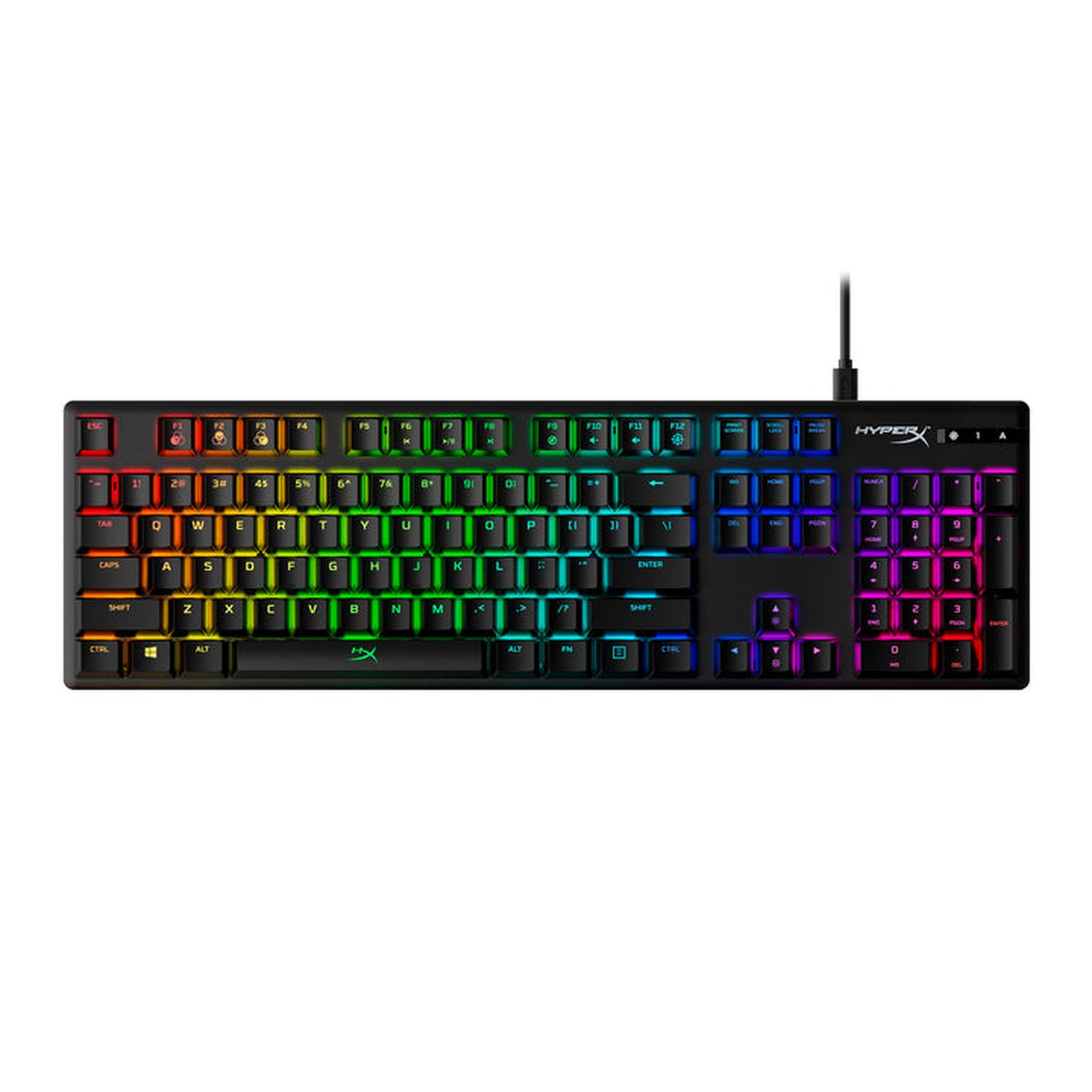 TECLADO HYPERX ALLOY ORIGINS USB QWERTY NEGRO - 1