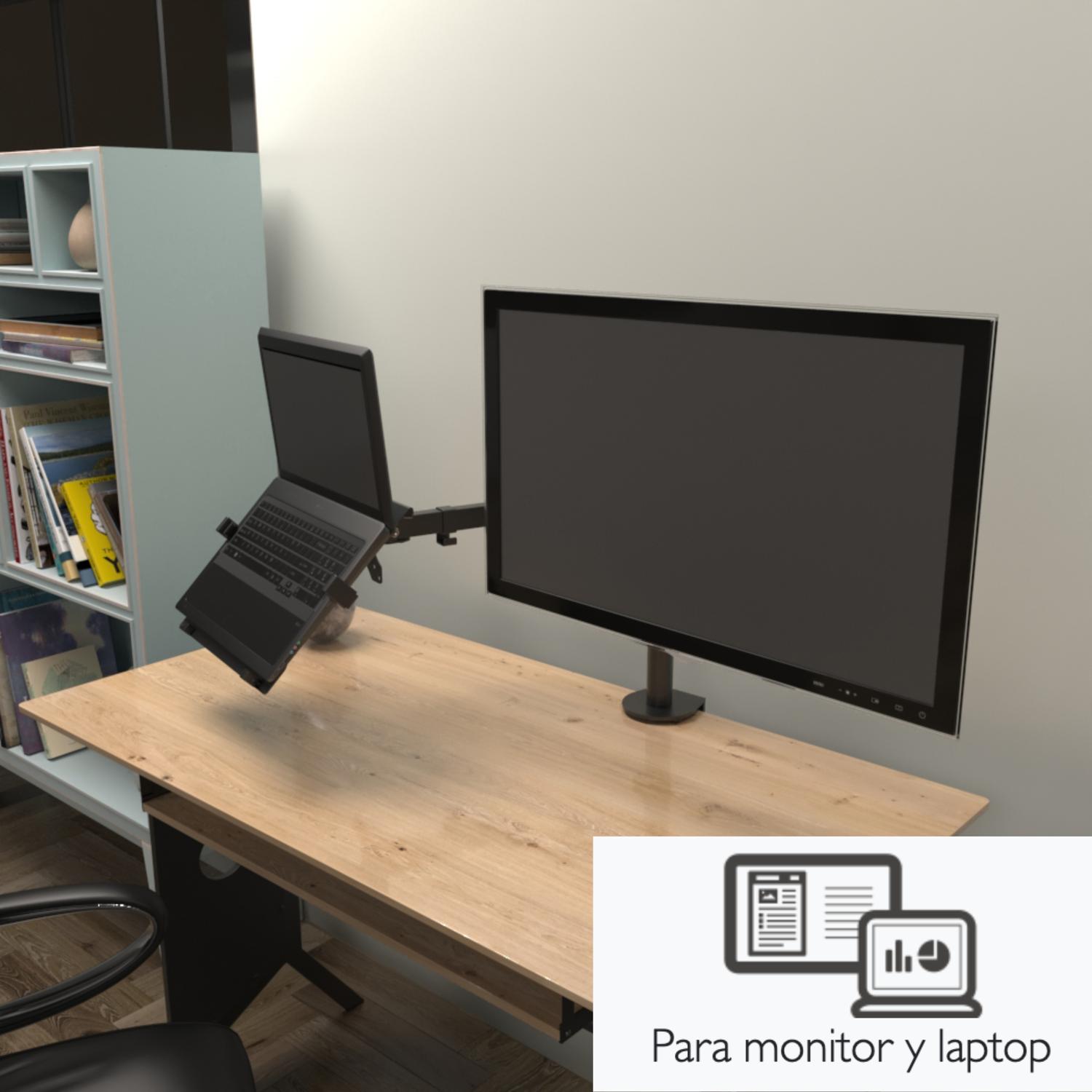 SOPORTE KLIP XTREME PANTALLA PLANA 32' NEGRO ESCRITORIO - 5