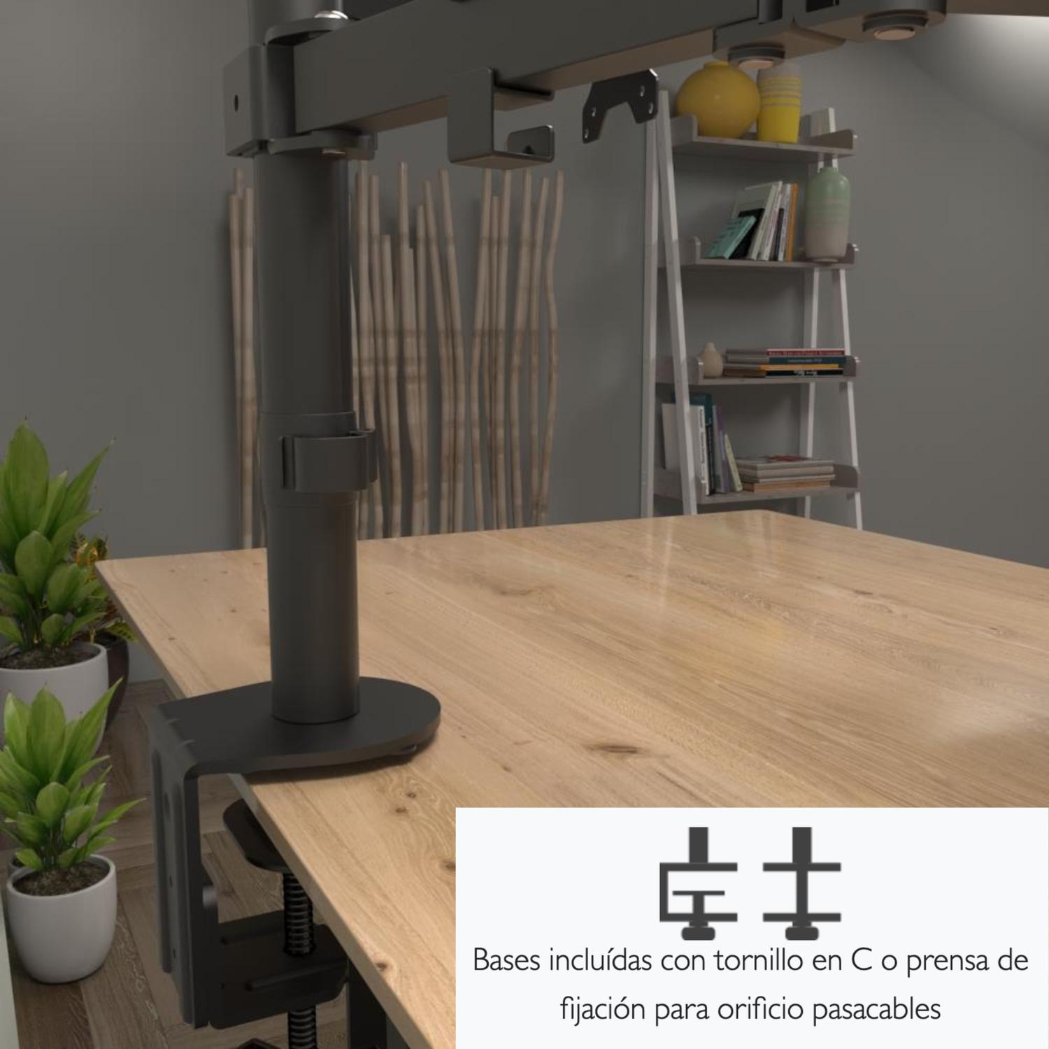SOPORTE KLIP XTREME PANTALLA PLANA 32' NEGRO ESCRITORIO - 7