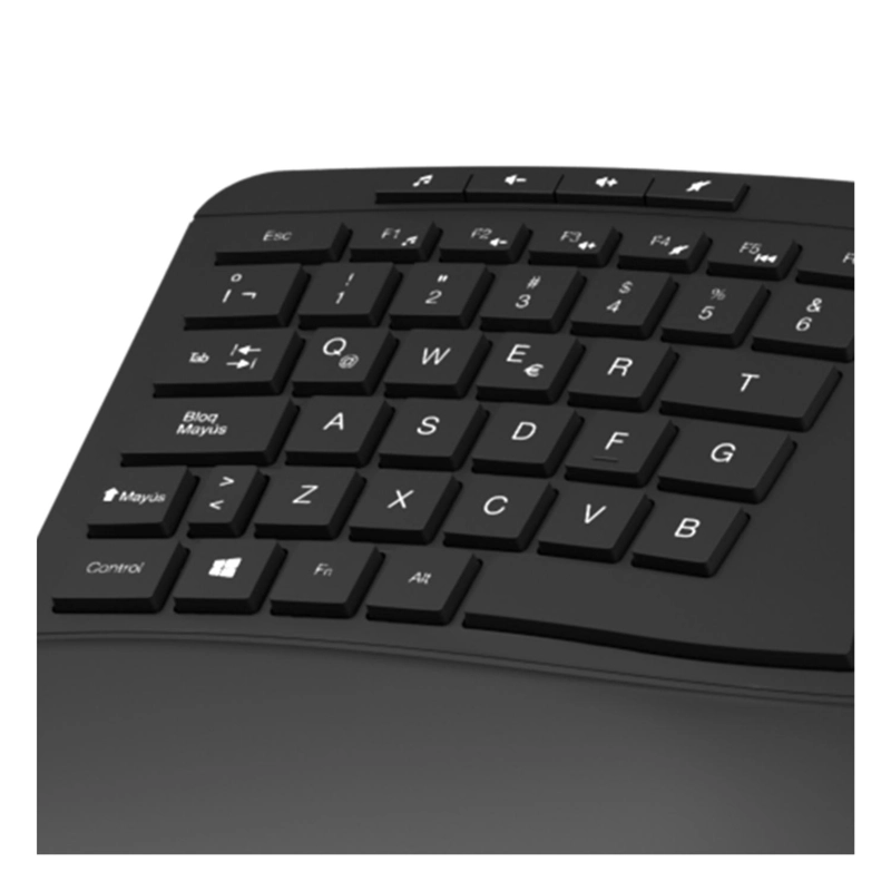TECLADO INALÁMBRICO KLIP XTREME TRANSCEND RF QWERTY ESPAÑOL NEGRO - 2