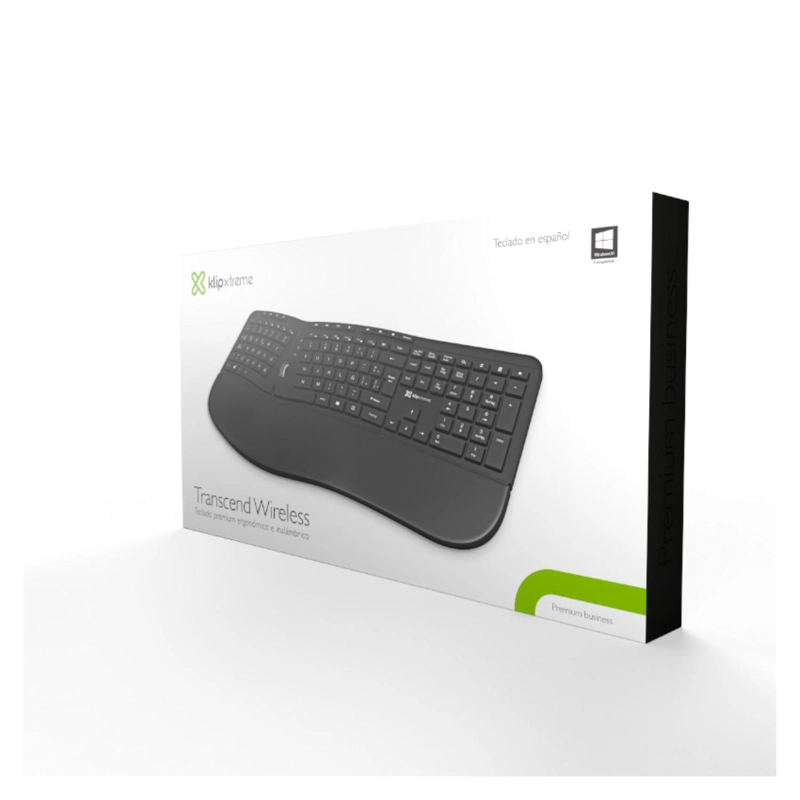 TECLADO INALÁMBRICO KLIP XTREME TRANSCEND RF QWERTY ESPAÑOL NEGRO - 6