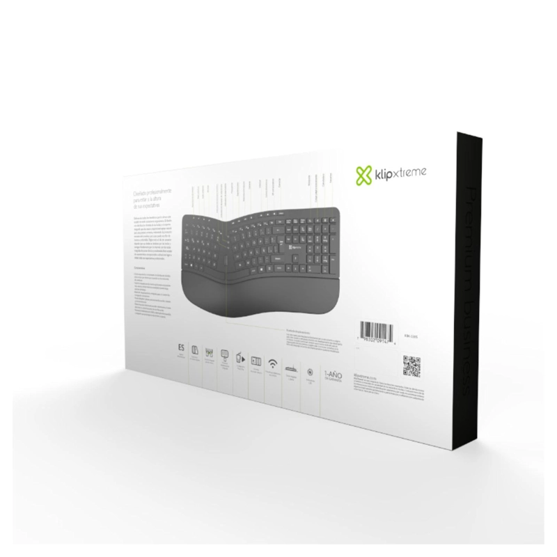 TECLADO INALÁMBRICO KLIP XTREME TRANSCEND RF QWERTY ESPAÑOL NEGRO - 7