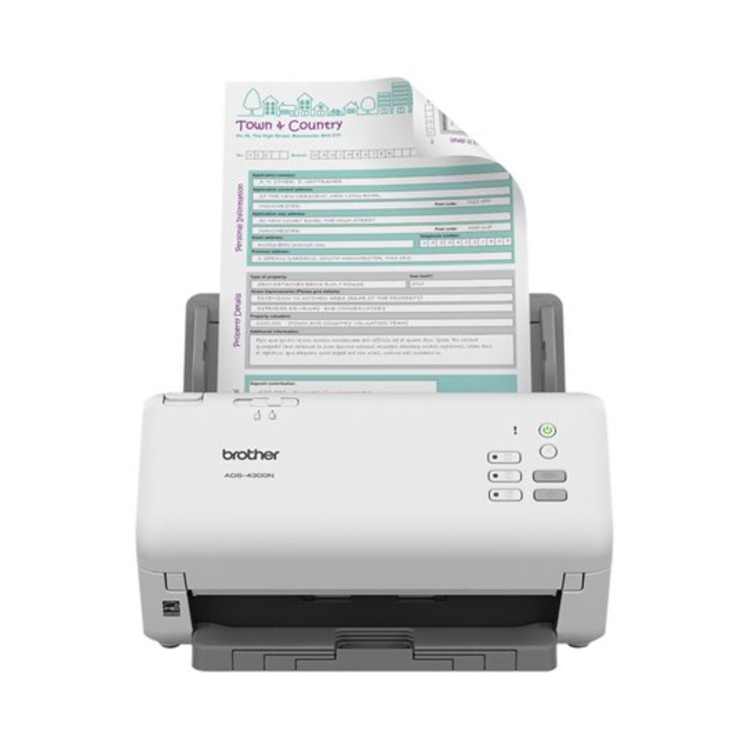 ESCÁNER BROTHER ADS-4300N ALIMENTADOR AUTOMATICO - 1