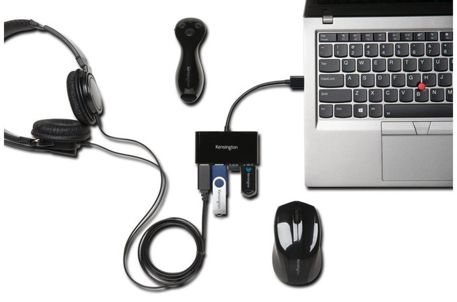 USB HUB KENSINGTON UH4000 4 PUERTOS NEGRO - 3