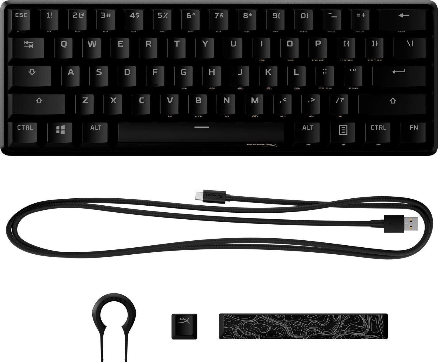 TECLADO MECANICO HYPERX ALLOY ORIGINS 60 NEGRO - 6