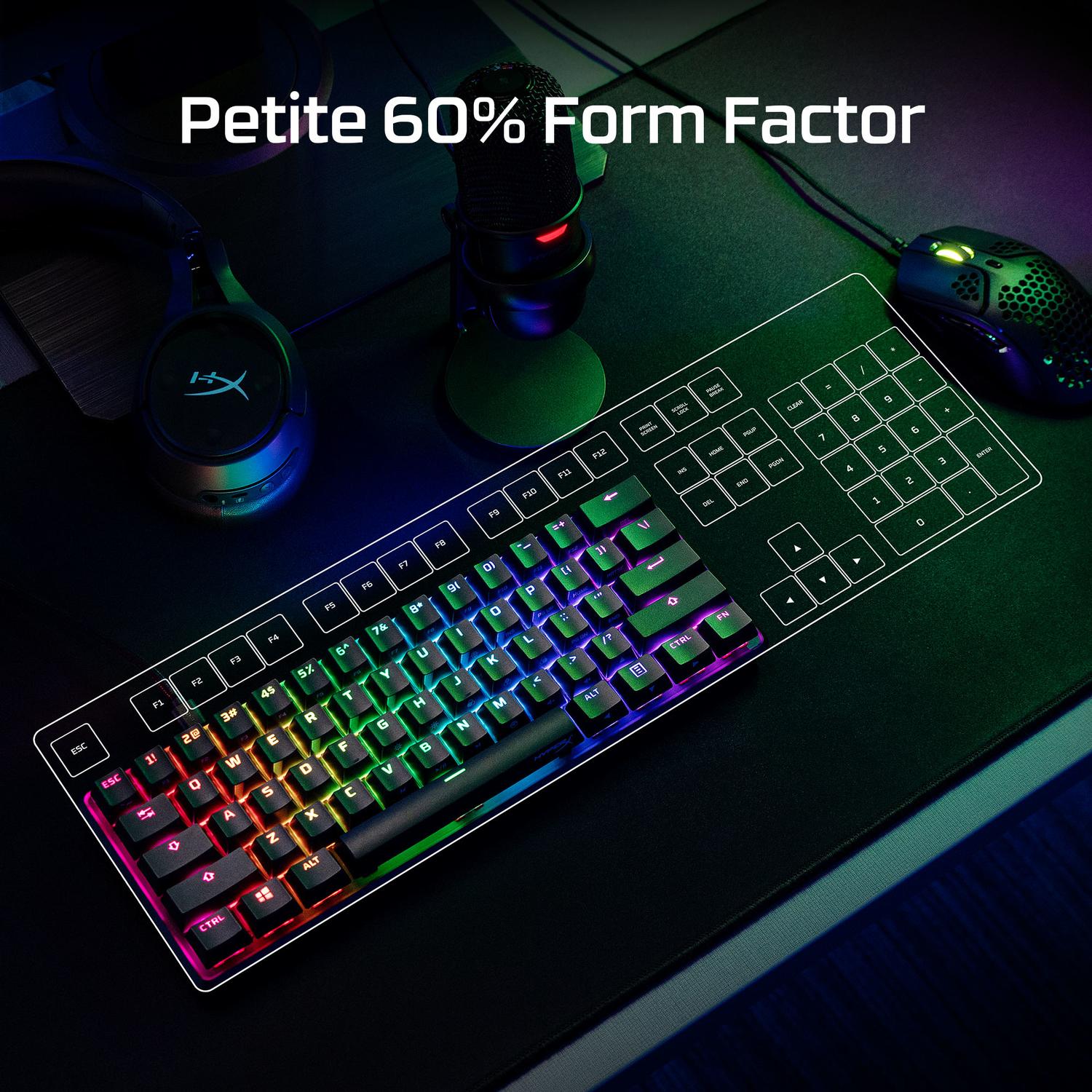 TECLADO MECANICO HYPERX ALLOY ORIGINS 60 NEGRO - 7