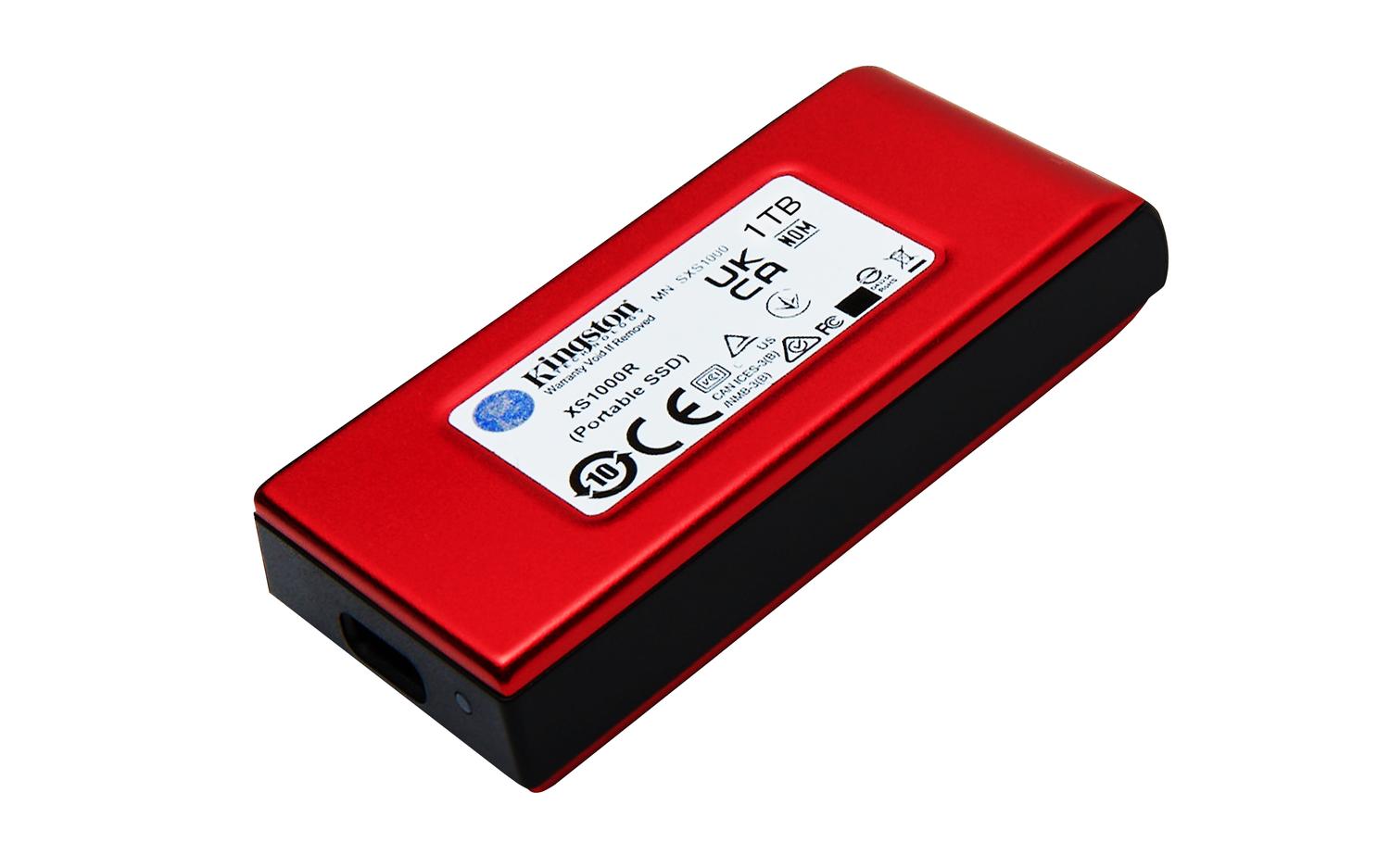 DISCO DE ESTADO SOLIDO EXTERNO KINGSTON XS1000 RED 1 TB - 4