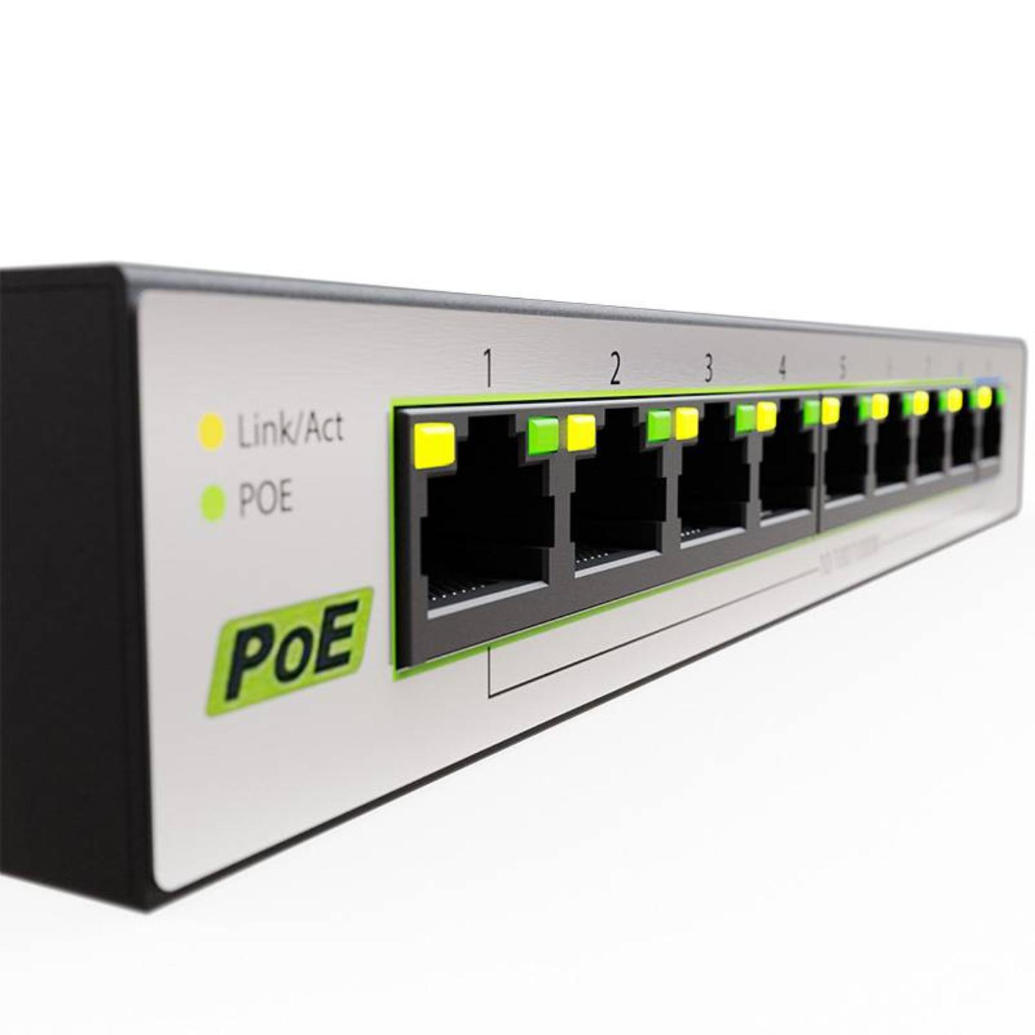 SWITCH VERTEXV900P NEXXT PROFESSIONAL 9 PUERTOS POE GIGABIT - 3
