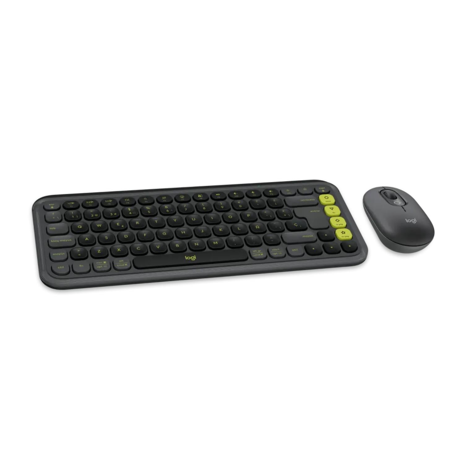 KIT TECLADO Y MOUSE INALAMBRICO LOGITECH POP ICON GRAFITO ESPAÑOL - 2
