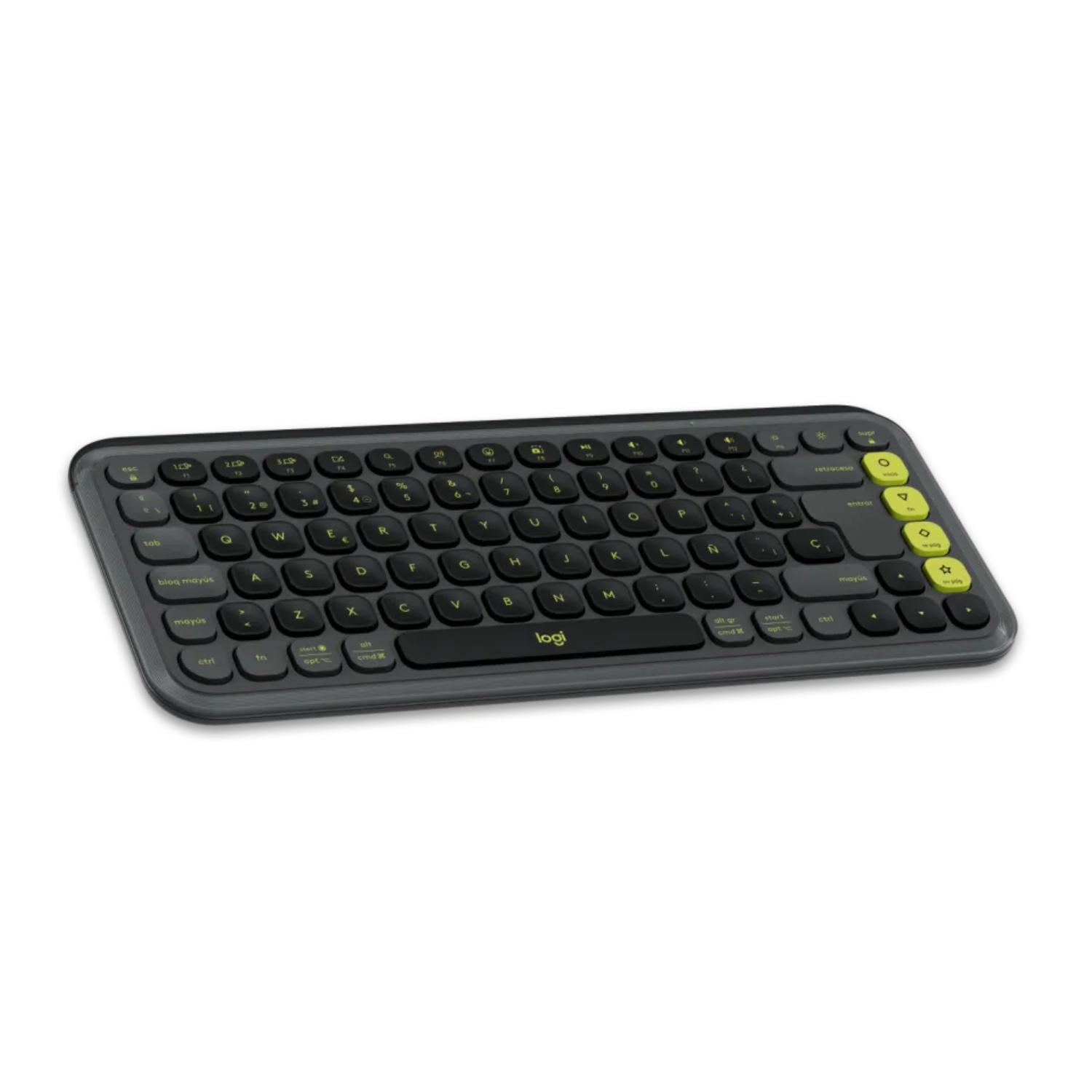 KIT TECLADO Y MOUSE INALAMBRICO LOGITECH POP ICON GRAFITO ESPAÑOL - 3