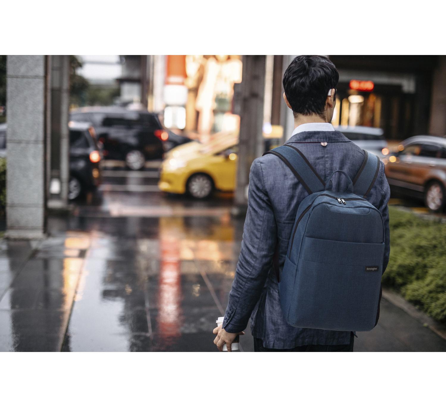 MOCHILA KENSINGTON SIMPLY PORTABLE 16' WATERPROOF AZUL - 8