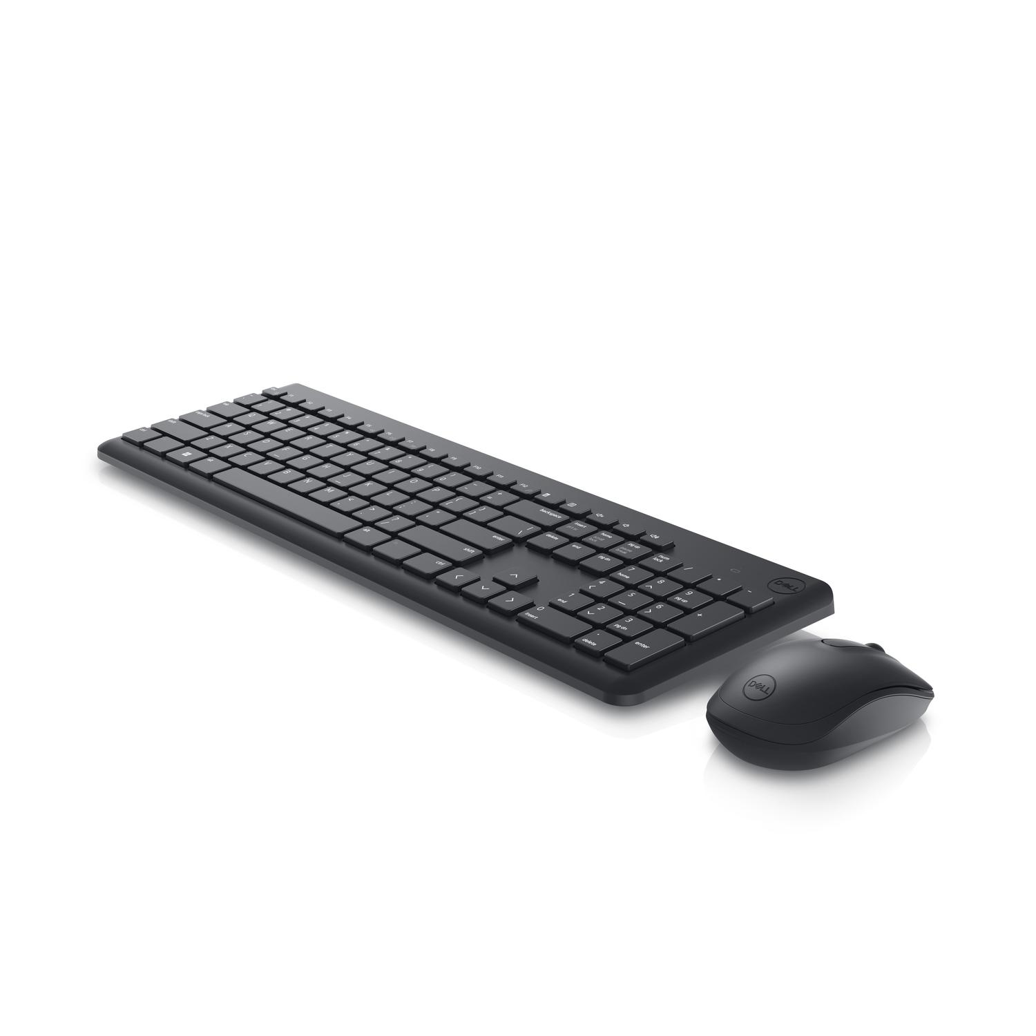 KIT TECLADO Y MOUSE INALAMBRICO KM3322W ESPAÑOL NEGRO - 1