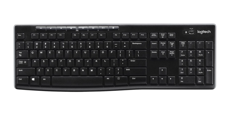 TECLADO INALAMBRICO K270 ESPAÑOL NEGRO - 1