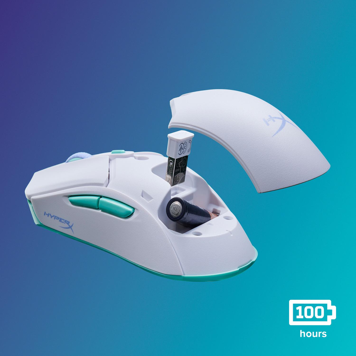 MOUSE GAMING HYPERX PULSEFIRE HASTE 2 CORE INALAMBRICOS BLANCO - 4
