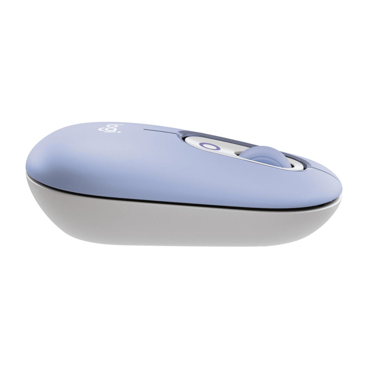 KIT TECLADO Y MOUSE INALAMBRICO LOGITECH POP ICON LILA ESPAÑOL - 4