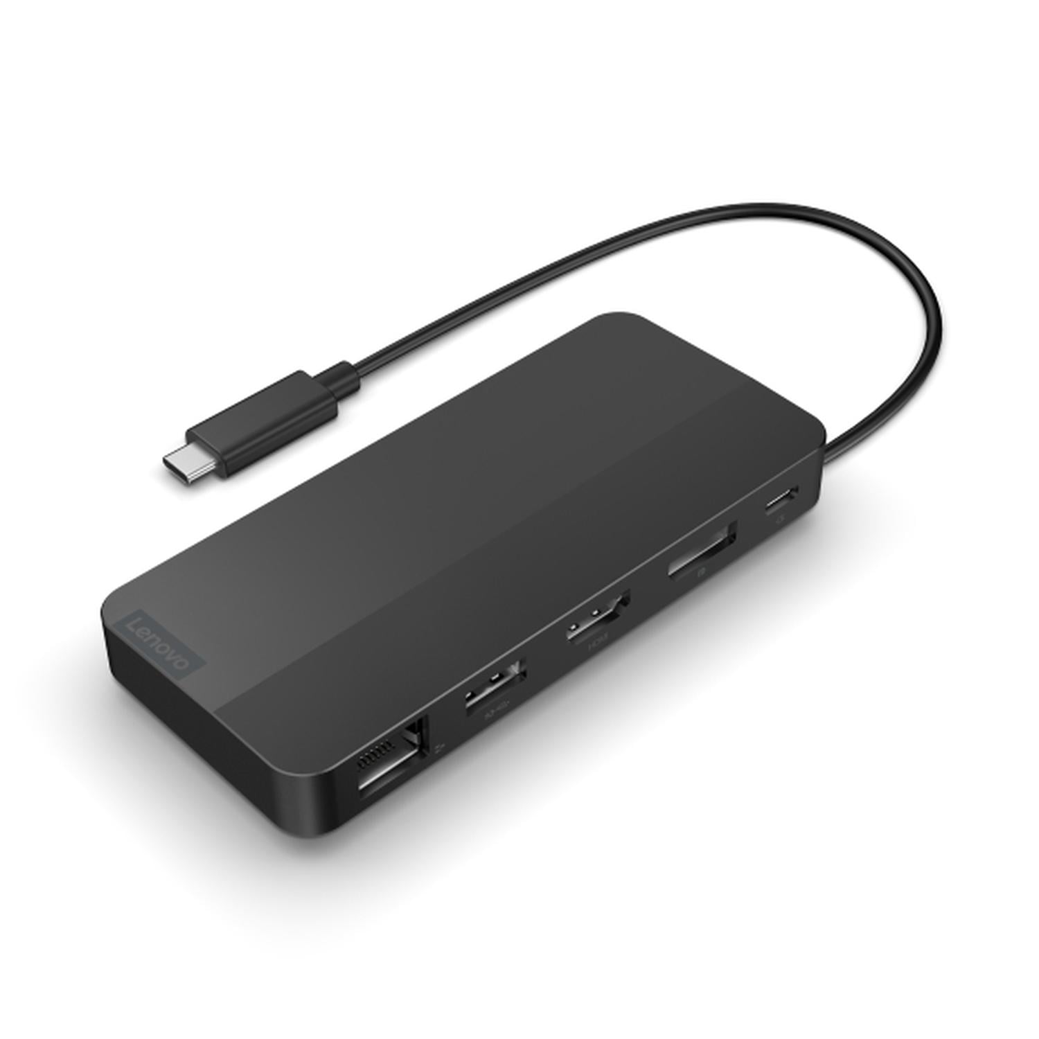DOCKING STATION LENOVO USB-C USB-A HDMI DISPLAYPORT ETHERNET NEGRO - 1