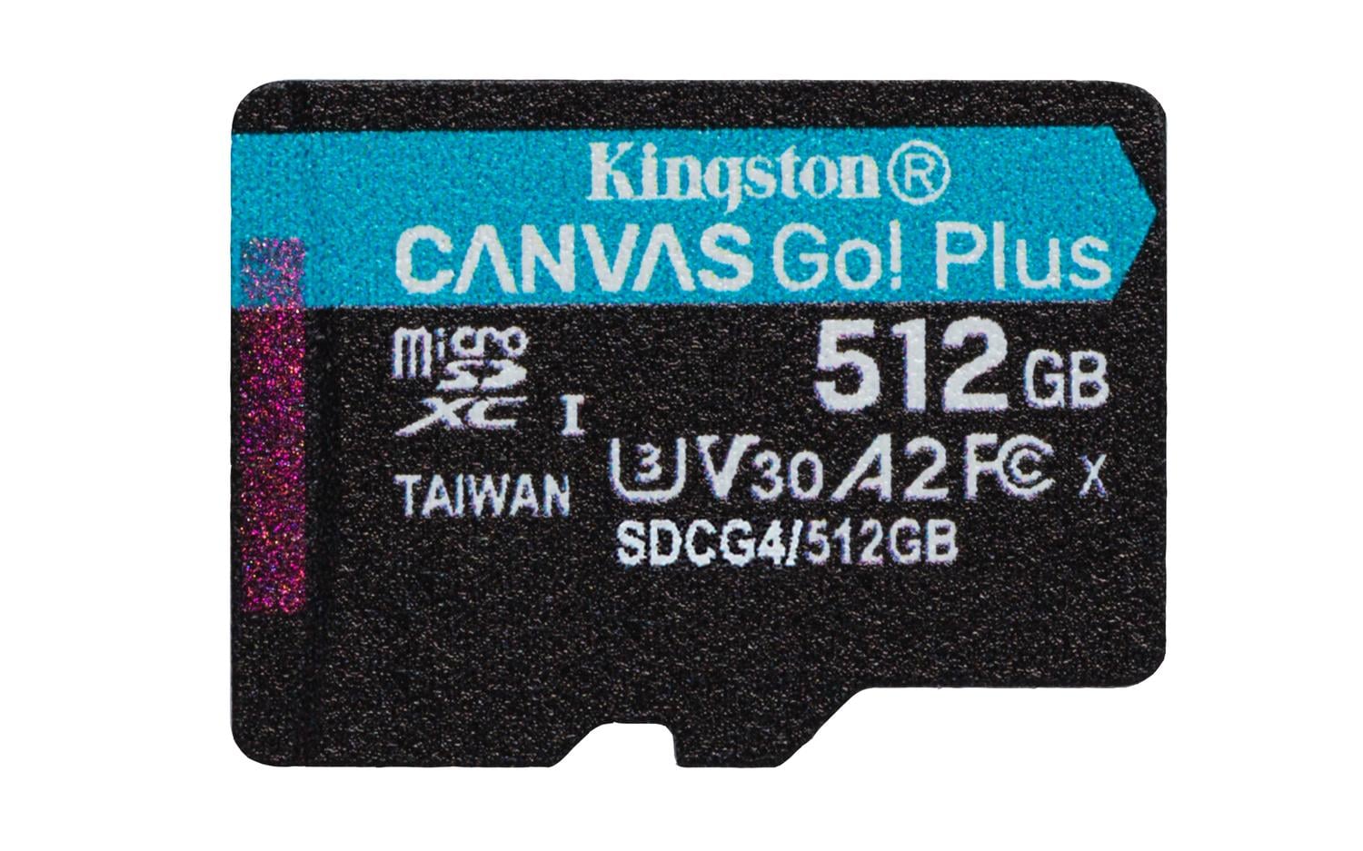 TARJETA MICROSD KINGSTON CANVAS GO PLUS DE 512GB - 2
