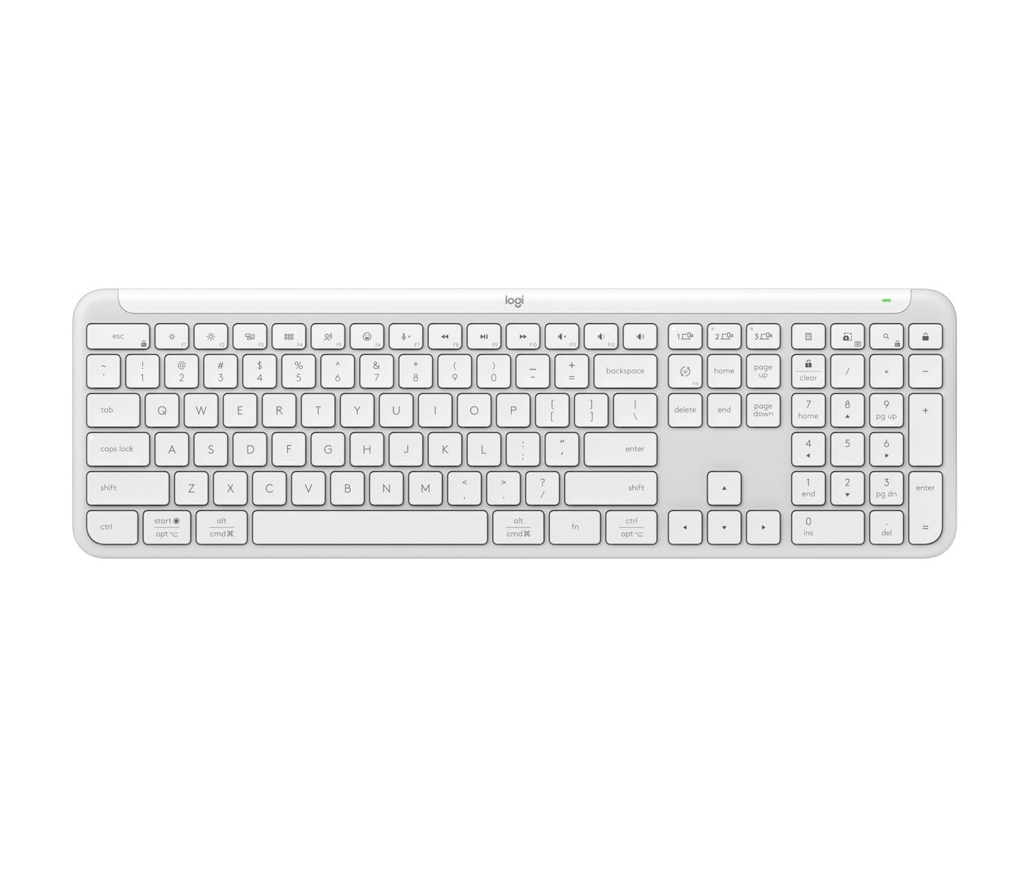 TECLADO INALAMBRICO SIGNATURE SLIM K950 BLANCO ESPAÑOL - 1