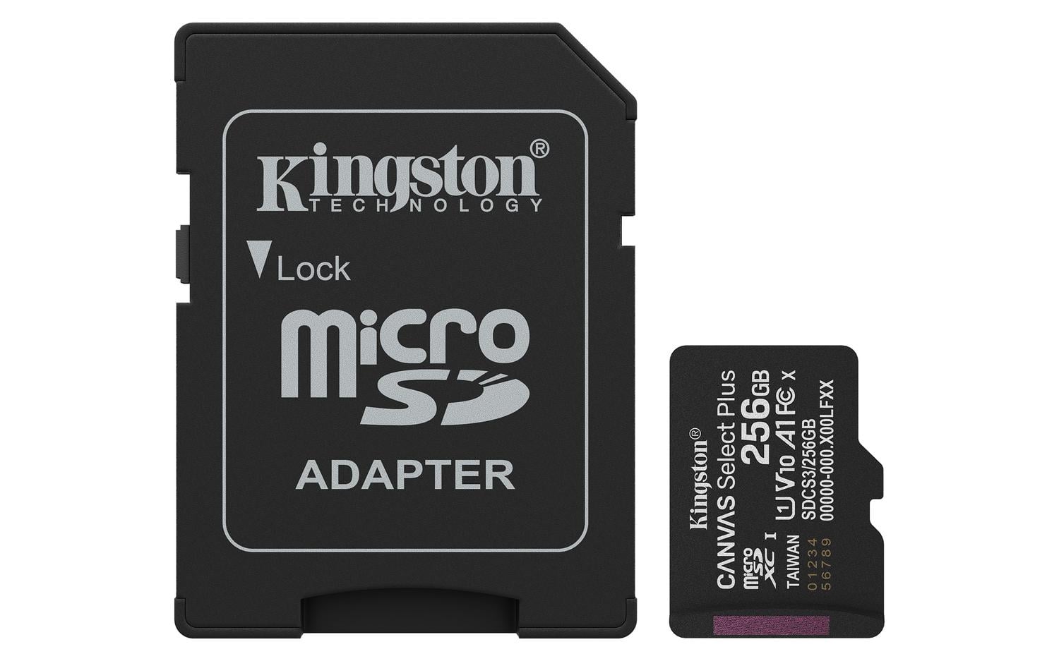 TARJETA MICROSDXC 256GB KINGSTON SDCS3 CANVAS SELECT PLUS - 1