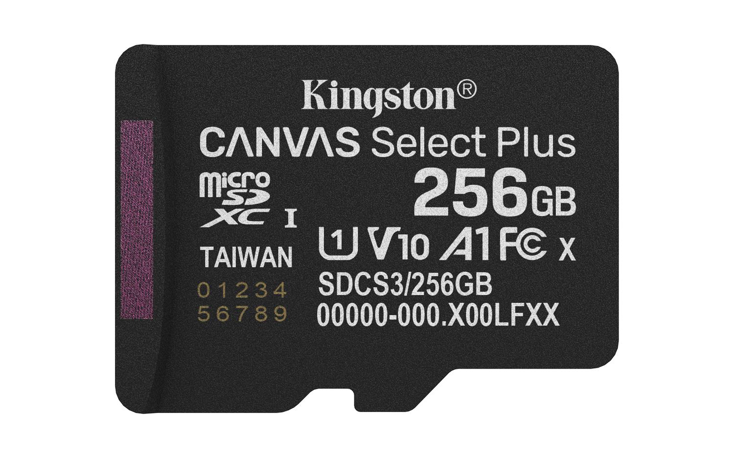 TARJETA MICROSDXC 256GB KINGSTON SDCS3 CANVAS SELECT PLUS - 3