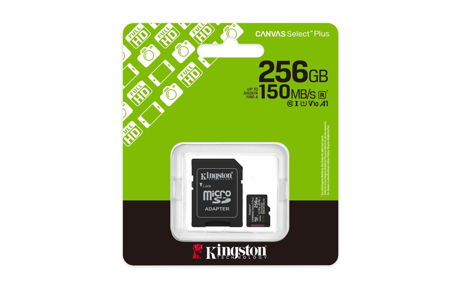 TARJETA MICROSDXC 256GB KINGSTON SDCS3 CANVAS SELECT PLUS - 5
