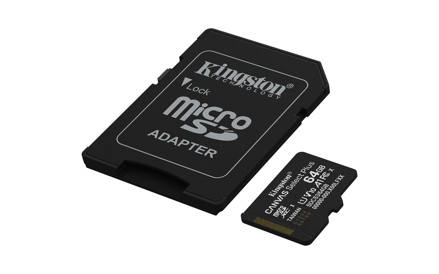 TARJETA MICROSDXC 64GB KINGSTON SDCS3 CANVAS SELECT PLUS - 2