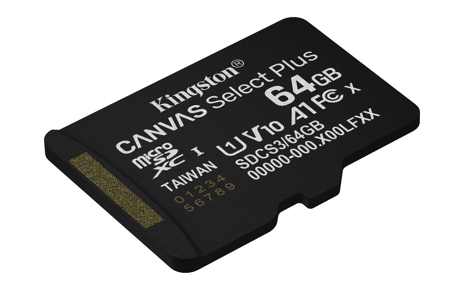 TARJETA MICROSDXC 64GB KINGSTON SDCS3 CANVAS SELECT PLUS - 4