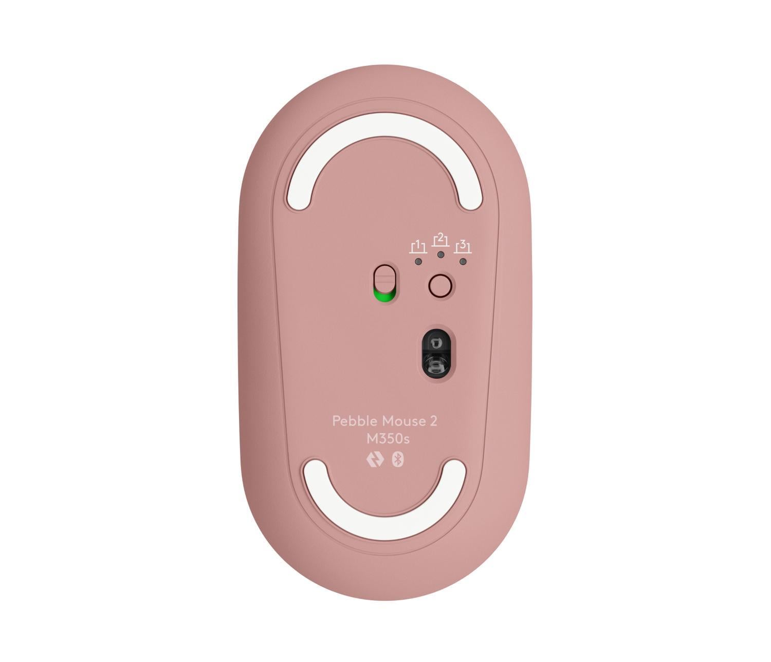MOUSE BLUETOOTH PEBBLE MOUSE 2 M350S ROSADO - 5
