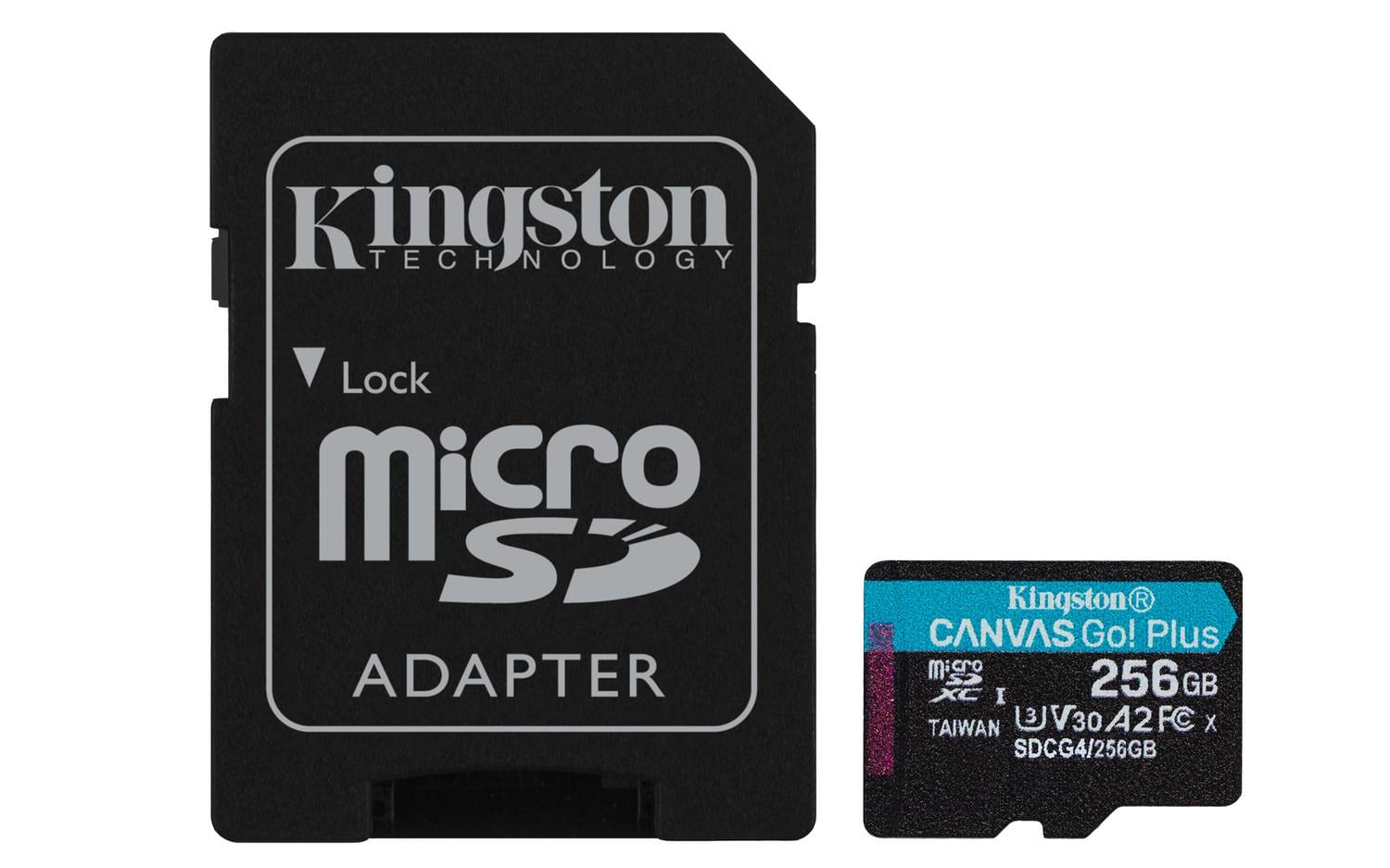 MEMORIA MICROSD KINGSTON CANVAS GO PLUS 256GB MICROSD V30