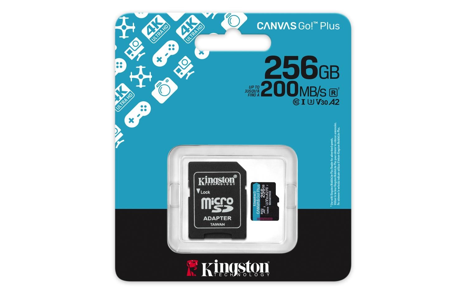 MEMORIA MICROSD KINGSTON CANVAS GO PLUS 256GB MICROSD V30 - 5