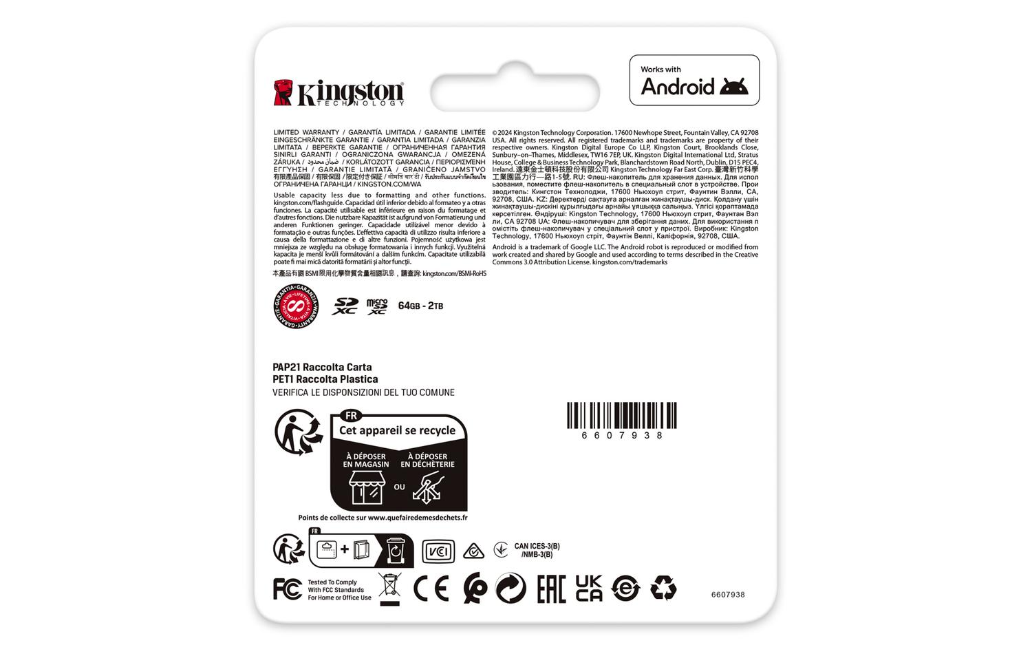 MEMORIA MICROSD KINGSTON CANVAS GO PLUS 256GB MICROSD V30 - 6