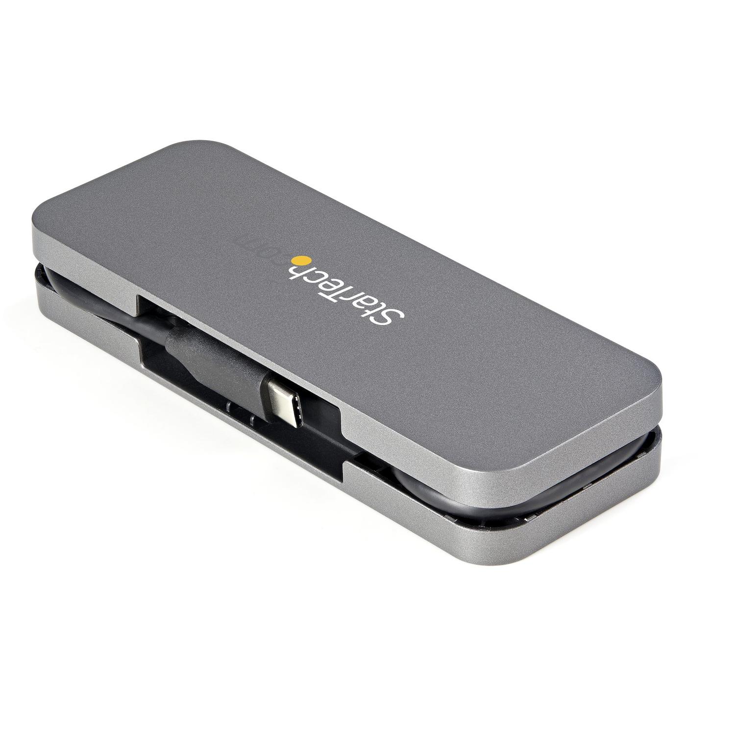 HUB USB C DE 4 PUERTOS USB-A GRIS - 2