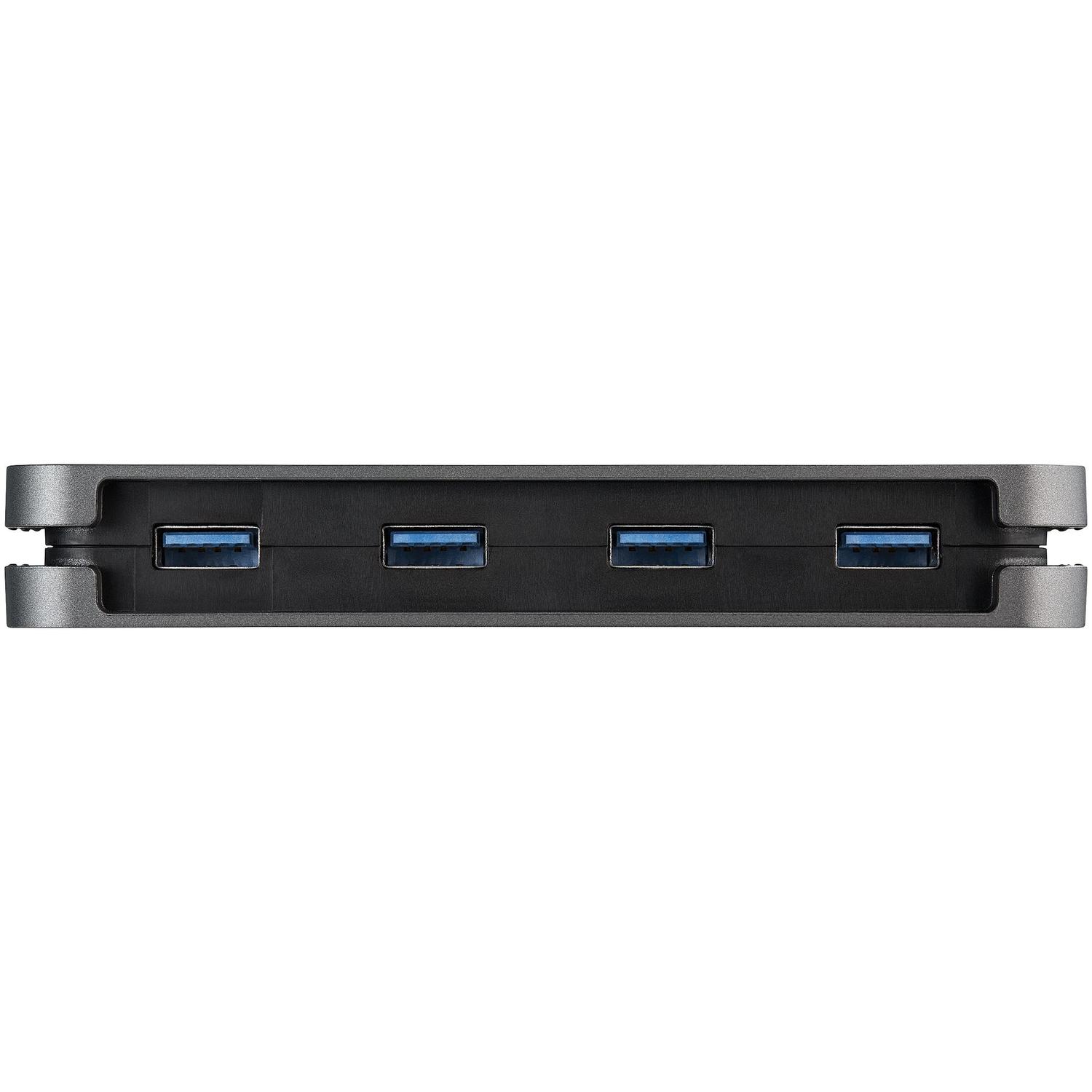 HUB USB C DE 4 PUERTOS USB-A GRIS - 3